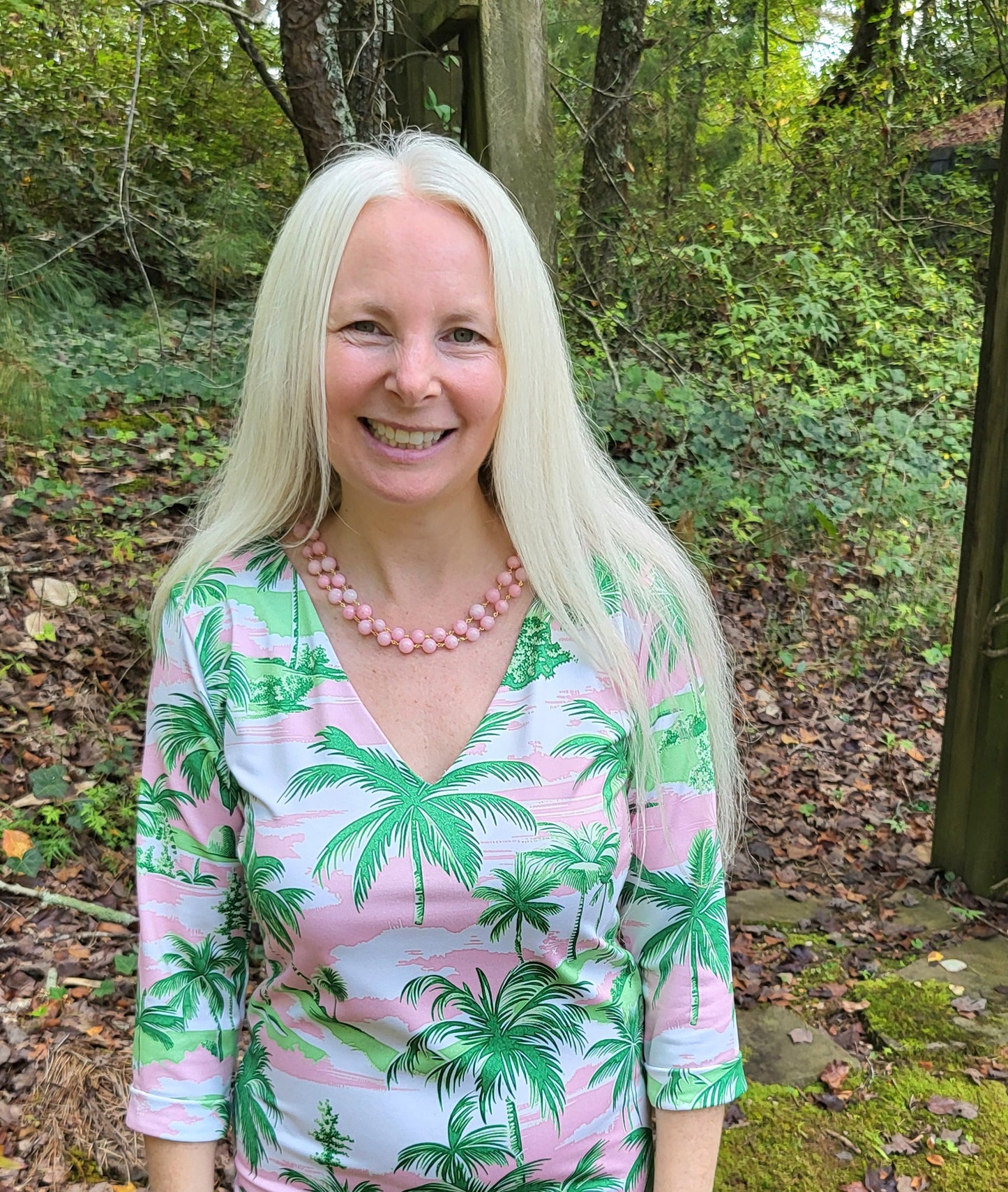 The Pink Paradise Resort Sport Collection-Palm Tree Dress