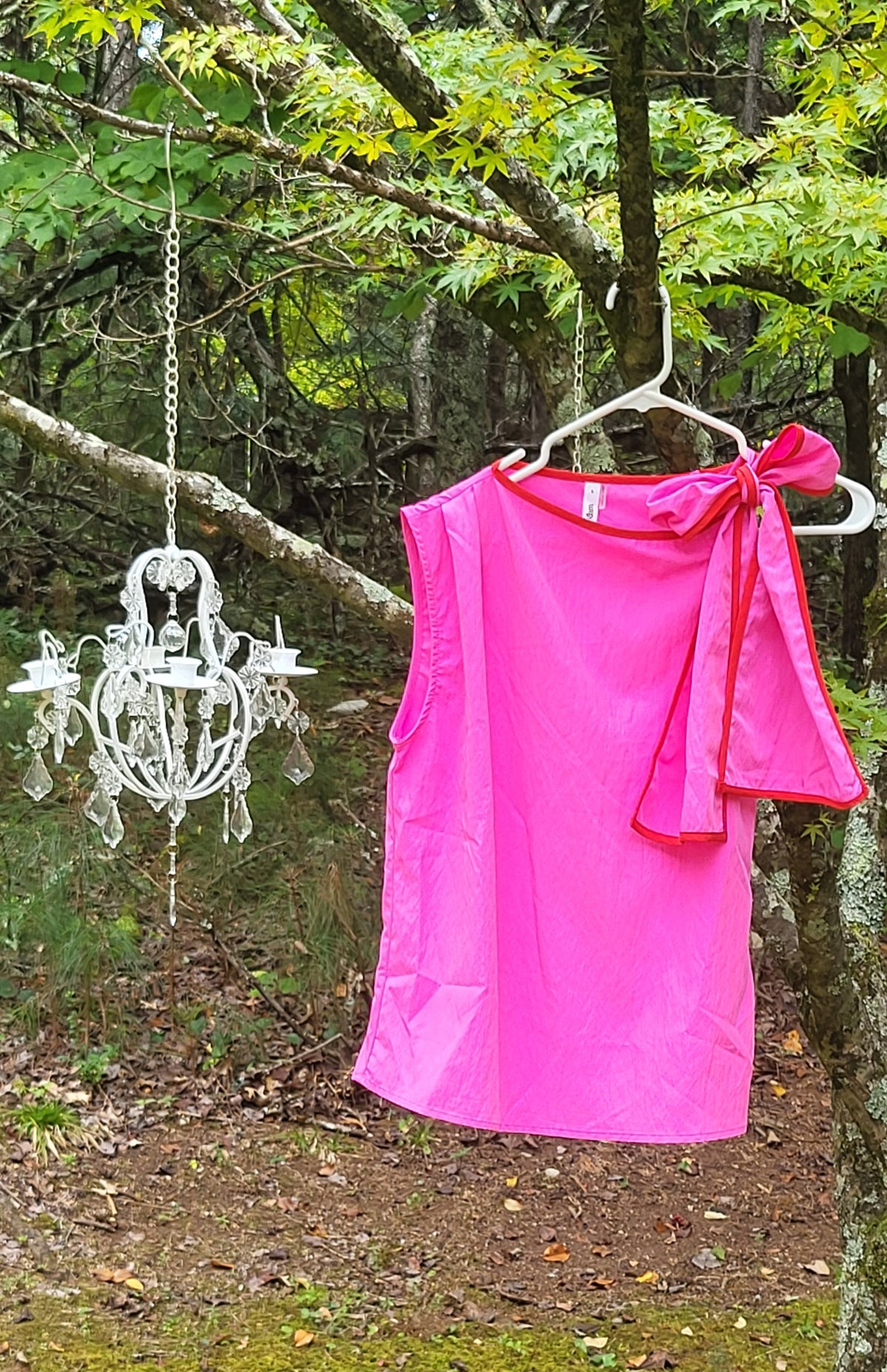 Pink Bow Socialite Blouse-1 Left Small