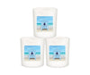 Luxury Cabana Beach Day Candle with Lid-Coconut Soy Wax,Vegan