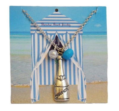 Turquoise Champagne  Necklace Gift Box Set