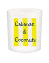 Coconuts & Cabanas Candle with Lid-Coconut Soy Wax,Vegan