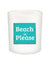 Cabana Beach Please Candle with Lid-Coconut Soy Wax,Vegan
