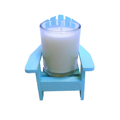 Cabana Mint Green Adirondack Chair Candle with Lid-Coconut Soy Wax,Vegan