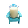 Cabana Seafoam Adirondack Chair Candle with Lid-Coconut Soy Wax,Vegan