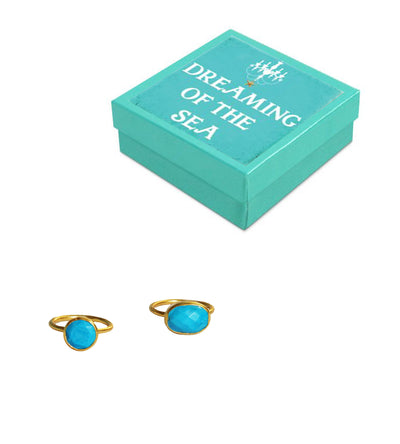 The Hamptons Turquoise Cocktail Ring Gift Box Set