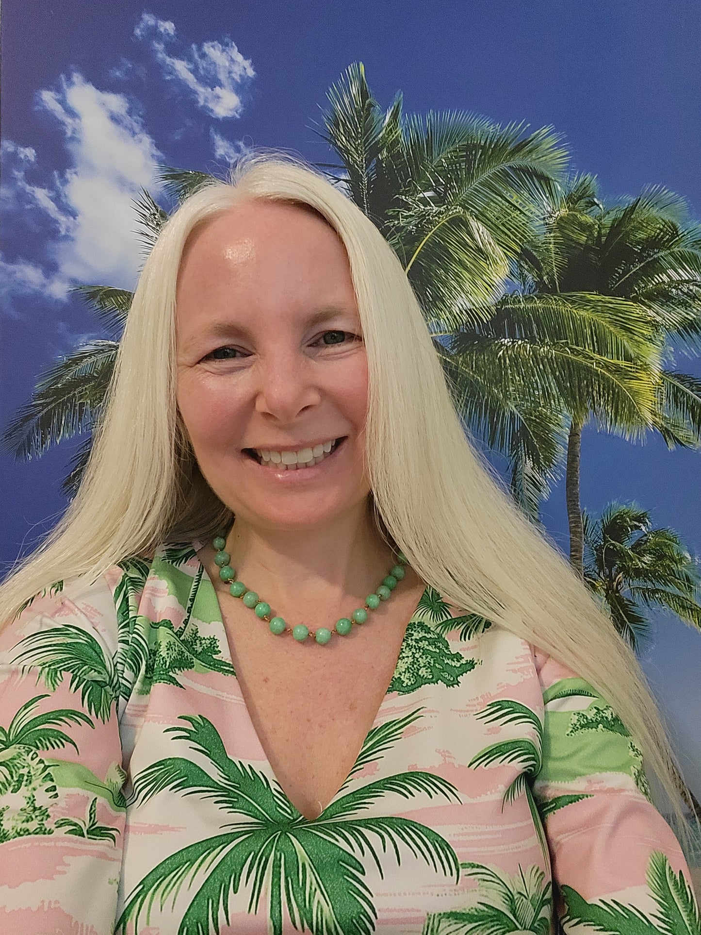 The Pink Paradise Resort Sport Collection-Palm Tree Dress