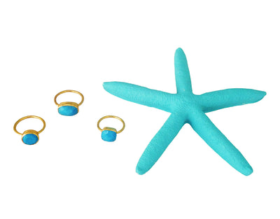The Hamptons Turquoise Oval Cocktail Ring
