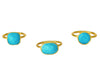 The Hamptons Turquoise Circle Cocktail Ring
