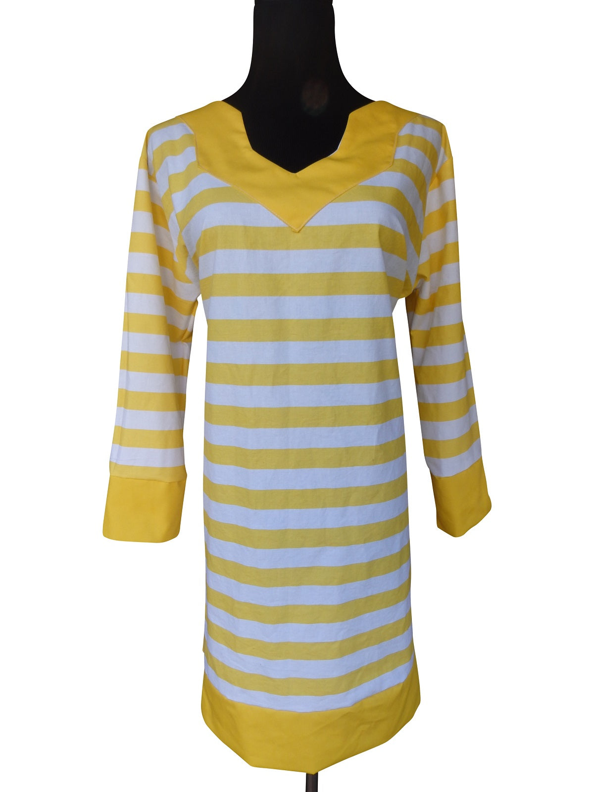 Cabana Yellow Stripe Tunic Shift Dress Paradise Beach Company Cabana Yellow Stripe Tunic Shift Dress Paradise Beach Company