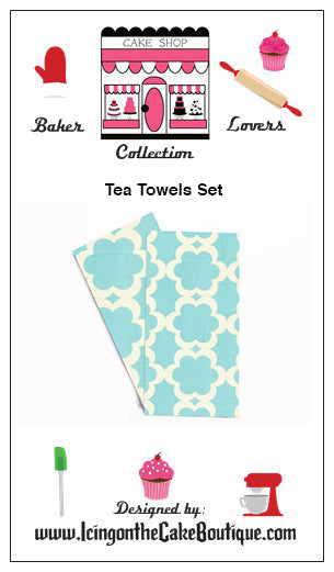 Baker Lovers Dream Tea Towels Set of 2