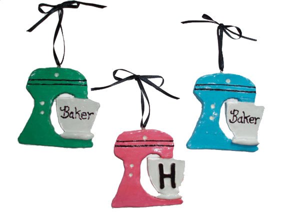 Baker Lover Mixer Custom Initial Monogram or Saying Ornament/Magnet
