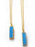 Luxury Turquoise Electroplated Bar Necklace