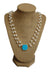Luxury Modern Turquoise & Pearl Cultured Pearl Statement Necklace