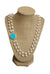 Luxury Turquoise & Pearl Cultured Pearl Statement Necklace