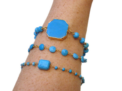 Bridgehampton Turquoise Stone Bracelet