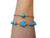 Luxury Oval Turquoise Bracelet Set of 2