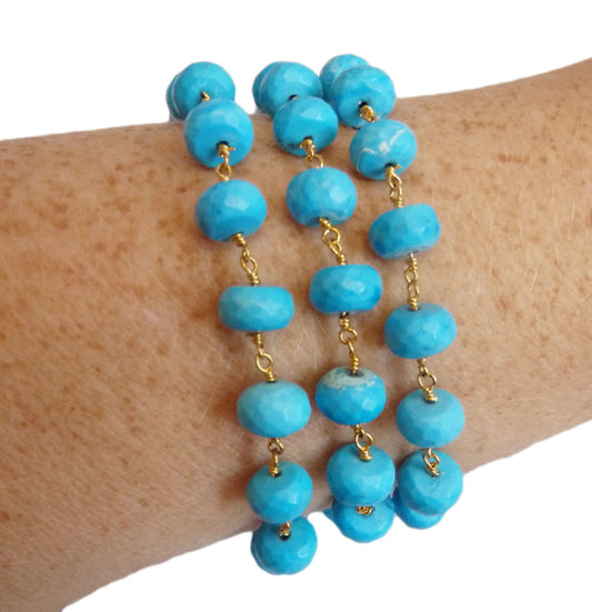 Cabana Clubhouse Triple Turquoise Bracelet