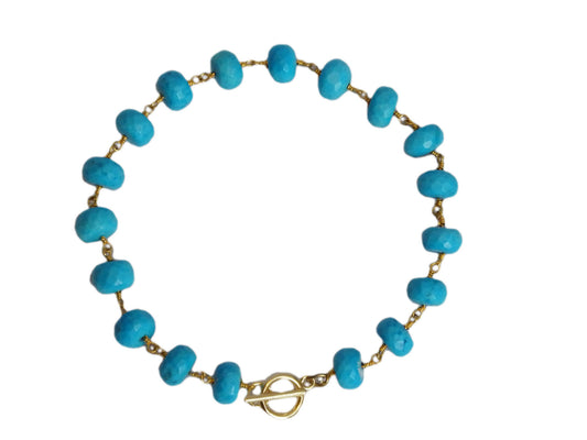 Cabana Toggle Turquoise Bracelet