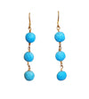Cabana Turquoise Coin Drop Earrings