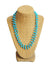 Cabana Turquoise Gemstone Triple Beaded Necklace