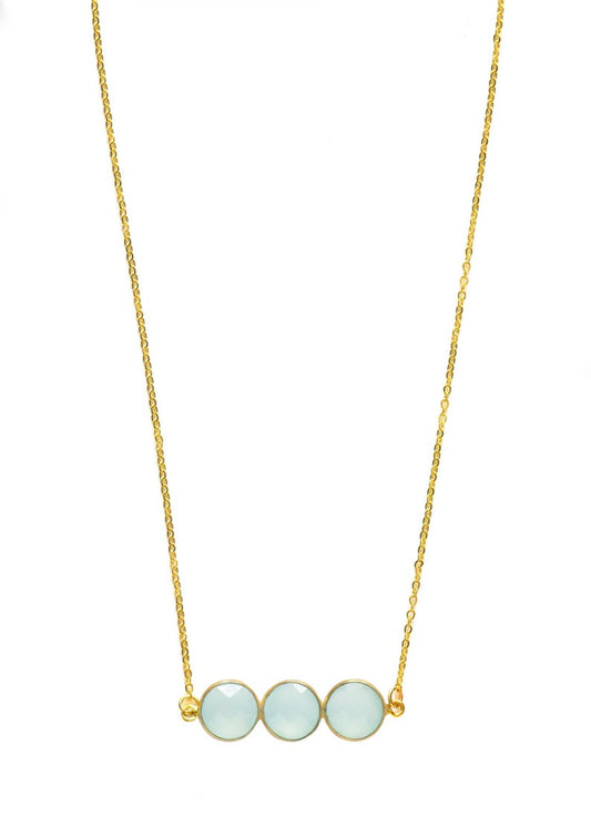 Seafoam Green Chalcedony Necklace