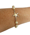 Seashore Starfish Pearl Bracelet