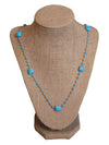 Luxury Bridgehampton Long Turquoise Beaded Necklaces