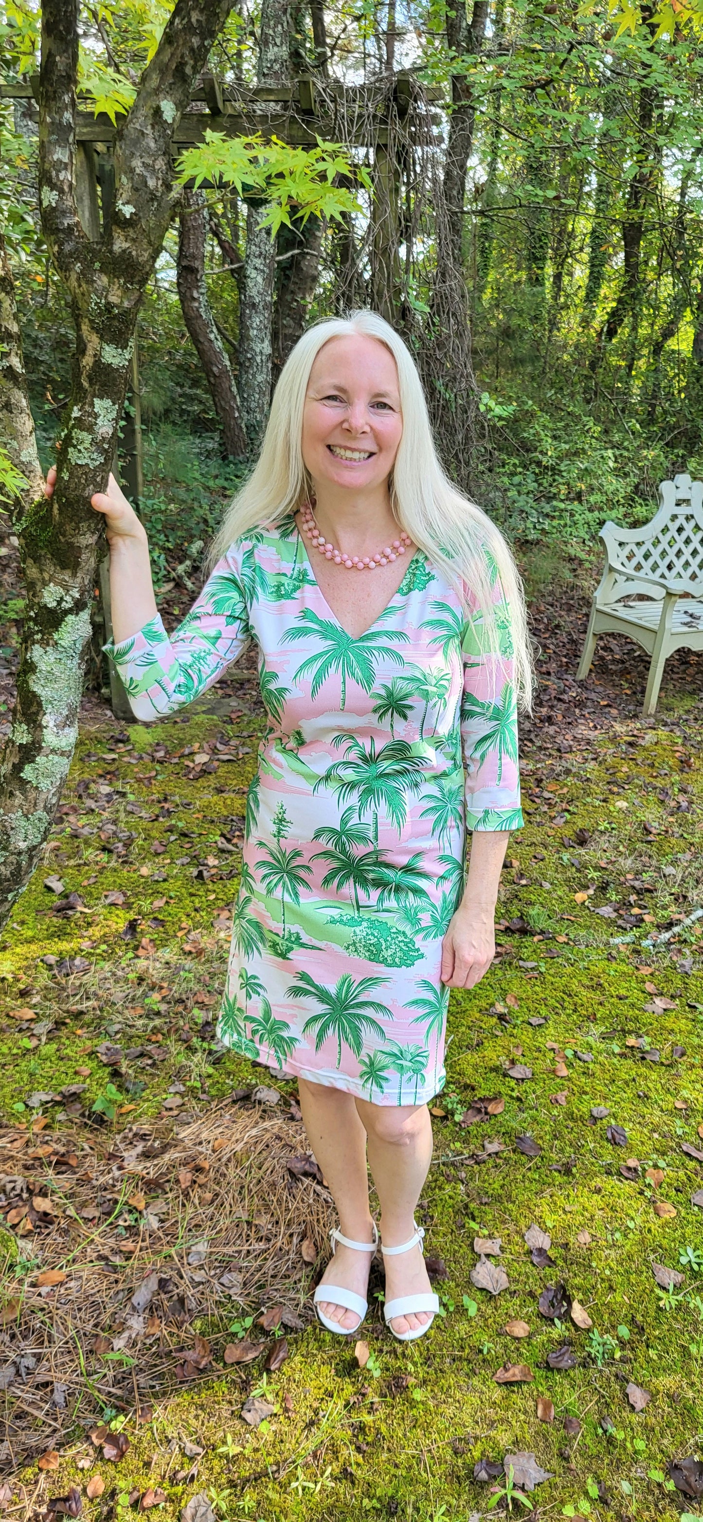 The Pink Paradise Collection-Palm Tree Resort Resort Sport Dress-Preorder