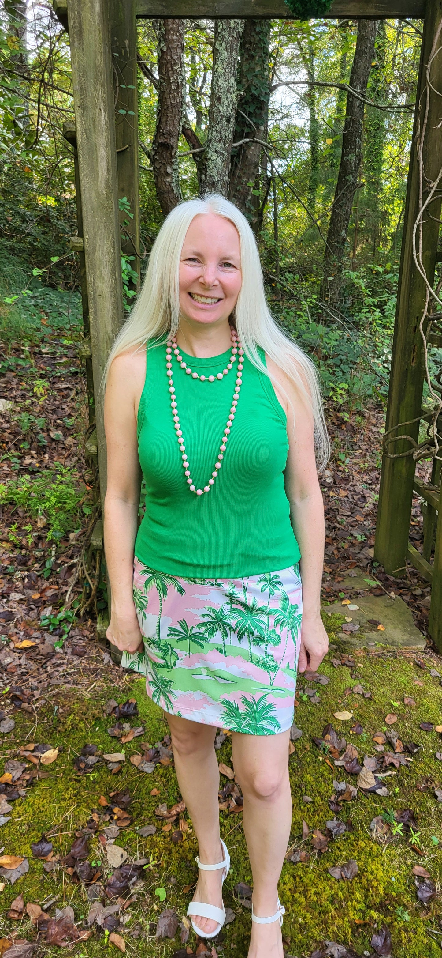 The Pink Paradise Collection-Palm Tree Resort Sport Skort-Preorder