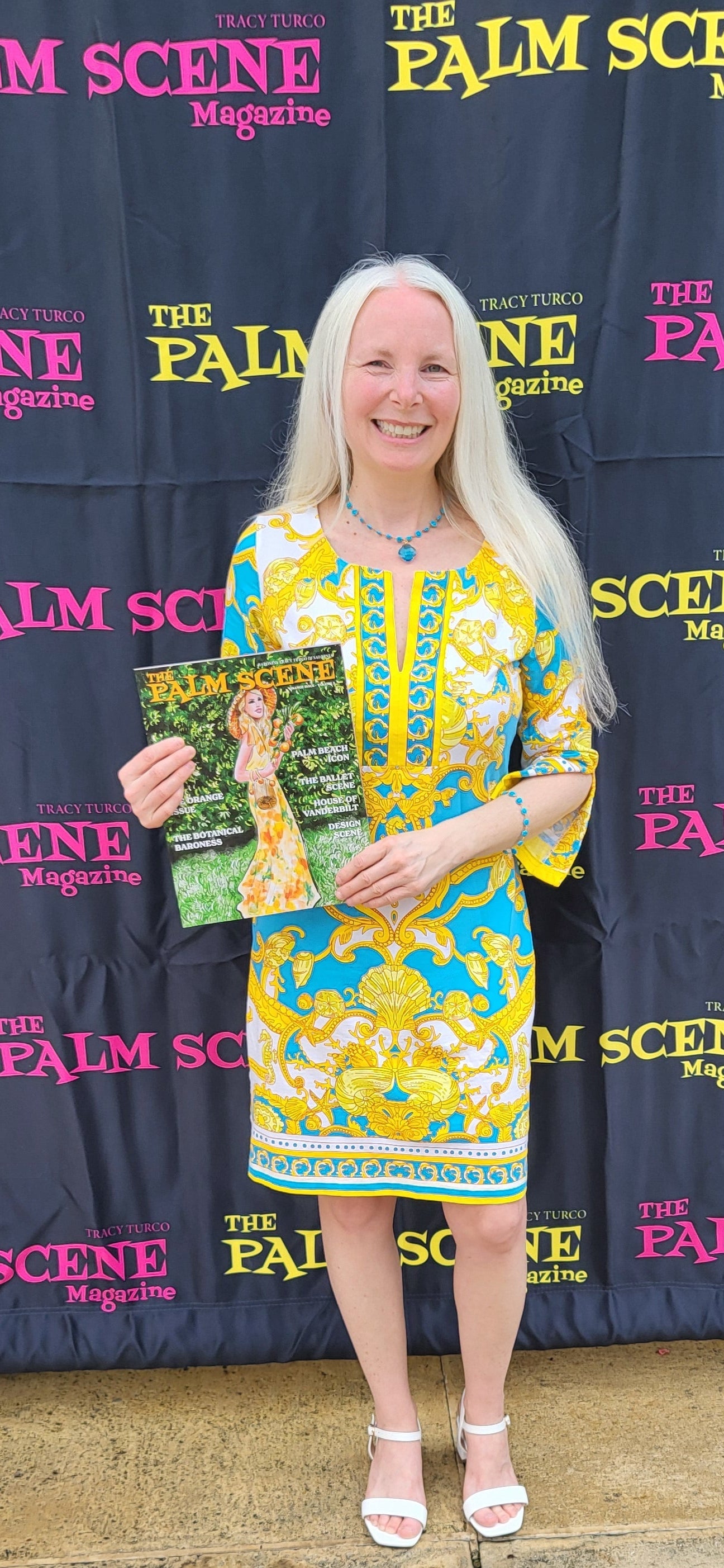 Featured in The Palm Scene Magazine 2026 & in the Fashion Republic Magazine-The Hamptons Turquoise & Blue Topaz Beaded Necklace- Set of 2