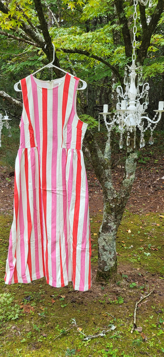 Palm Beach Party Stripe Dress-1 Left