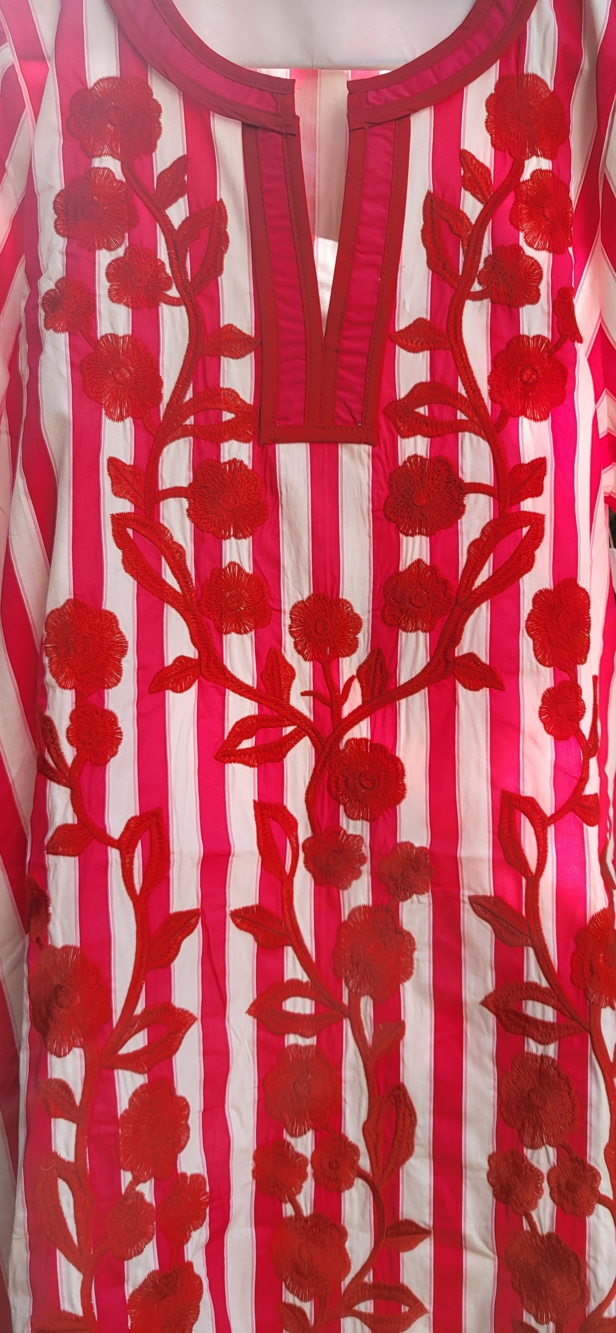 Social Club Floral Stripe Dress-1 Left Small