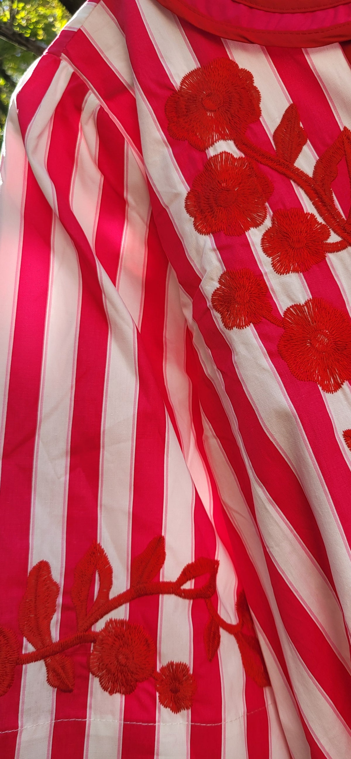 Social Club Floral Stripe Dress-1 Left Small