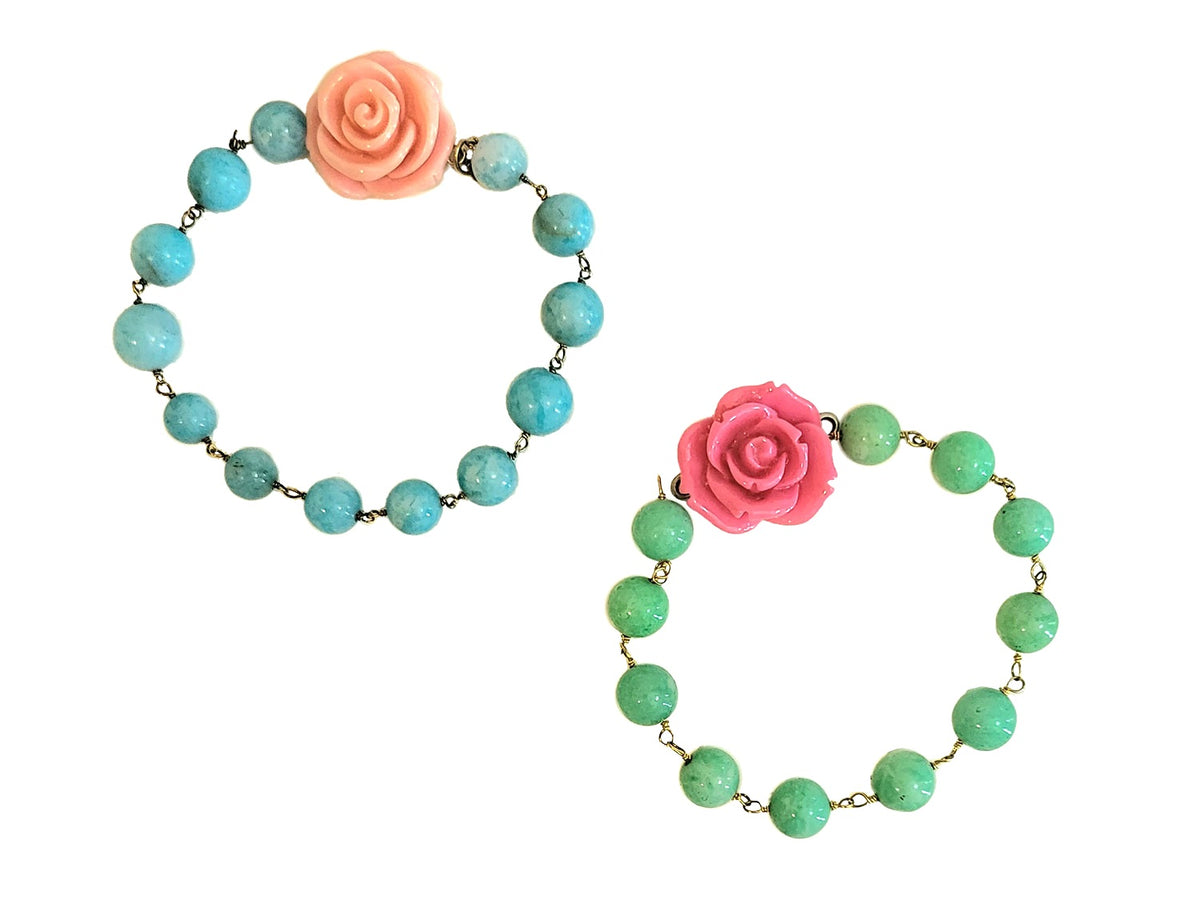 Palm Beach Garden Party Floral Gemstone Bracelet