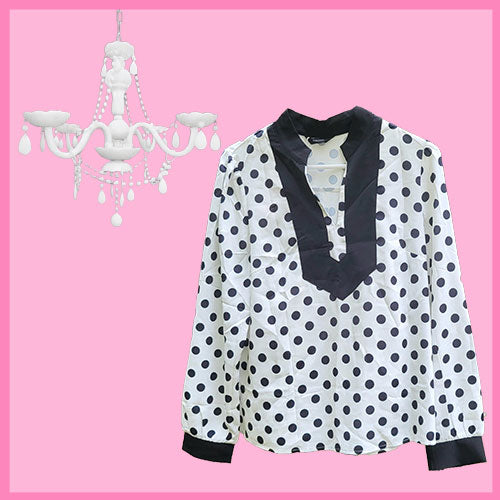 Polka Dot Social Club Blouse-1 Left Large