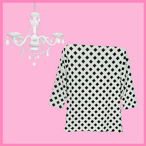 Lattice Socialite Blouse-1 Left Medium