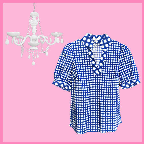 Social Preppy Blouse -1 Left XSmall