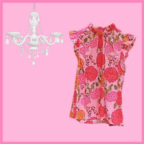Flower Garden Party Blouse-1 Left Large