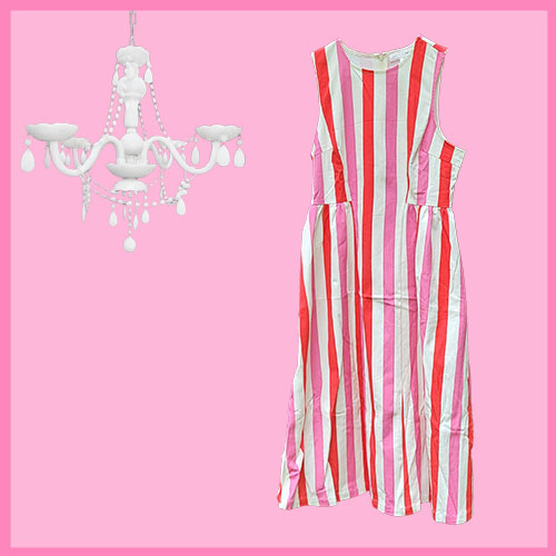 Palm Beach Party Stripe Dress-1 Left Large