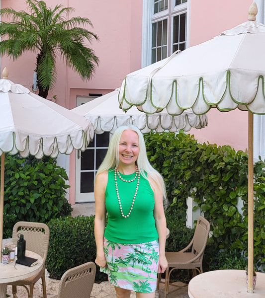 The Pink Paradise Collection-Palm Tree Resort Sport Skort-Preorder