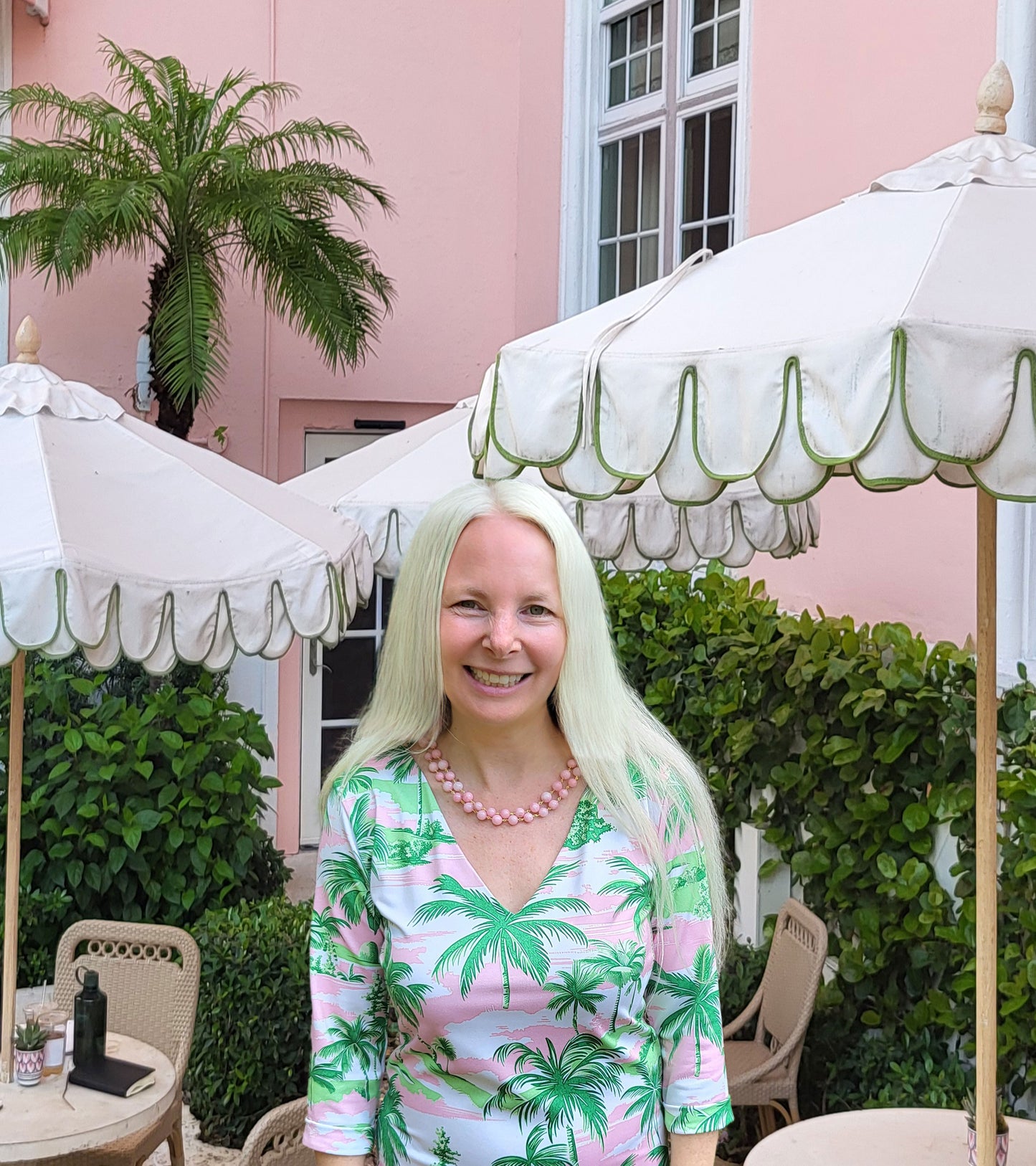 The Pink Paradise Collection-Palm Tree Resort Resort Sport Dress-Preorder