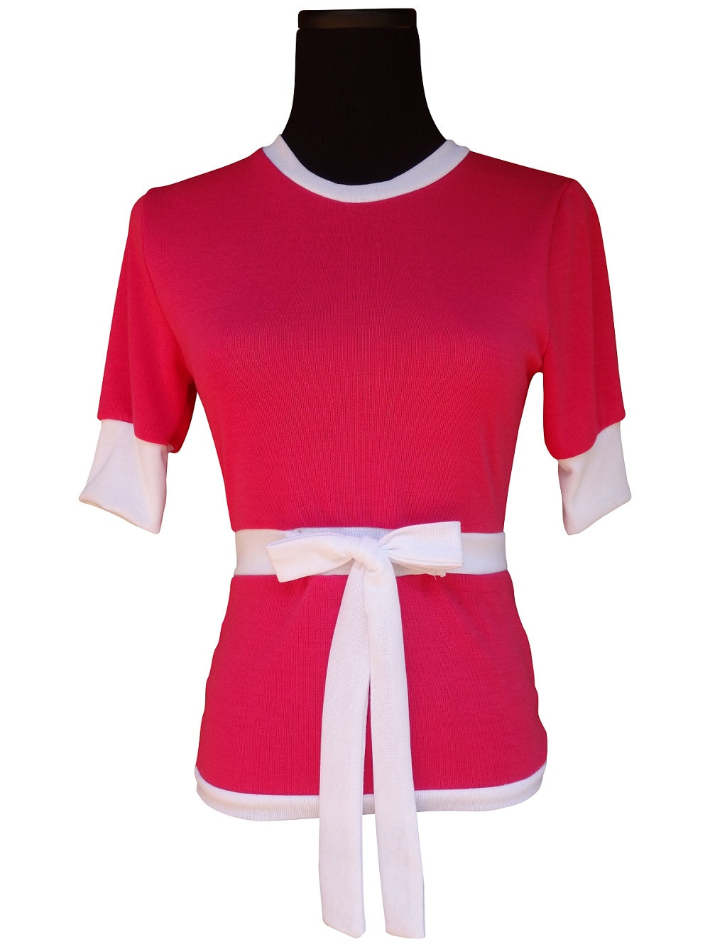 SALE-Red Ribbon Tie Sweater-1 Left Small