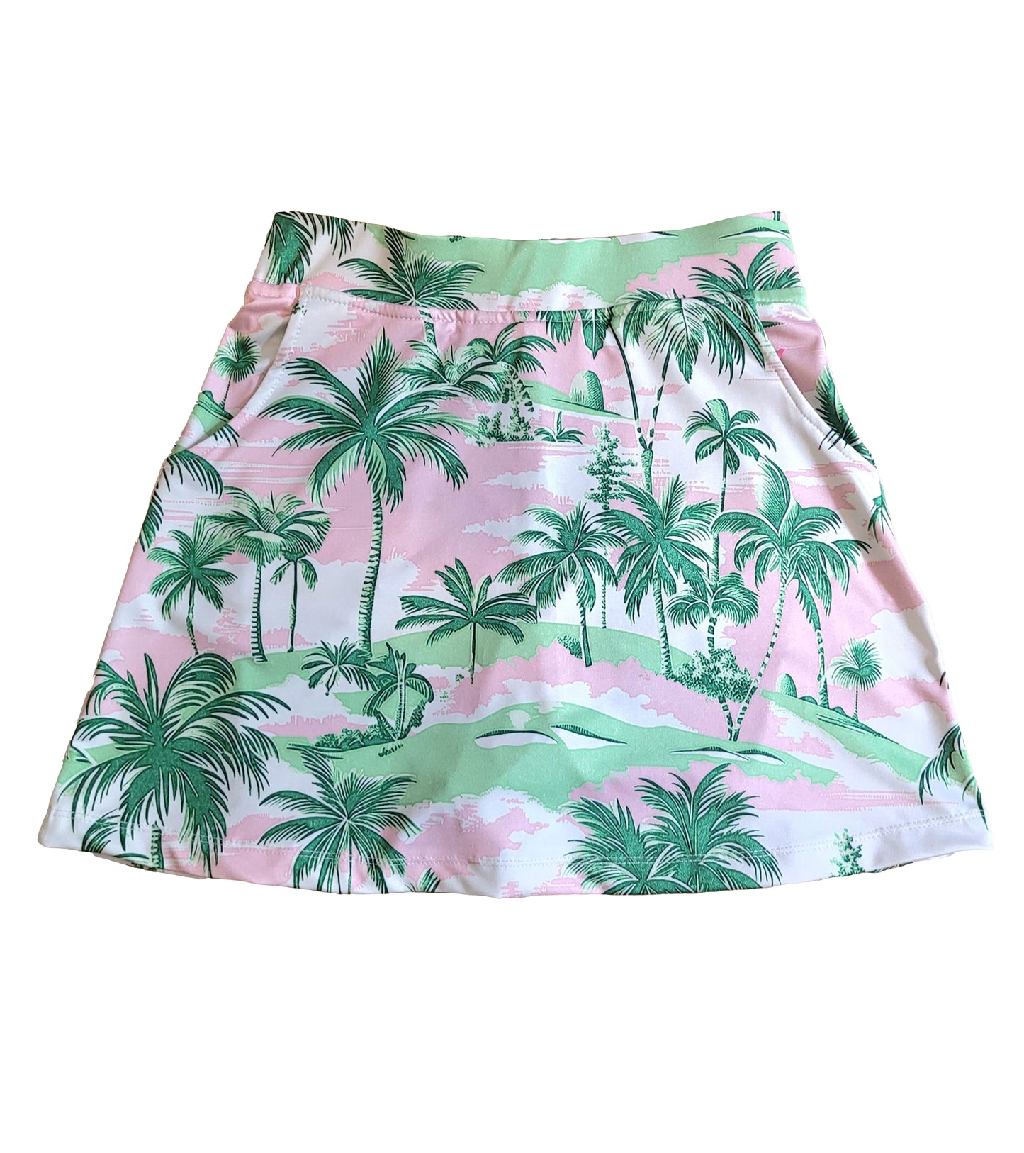 The Pink Paradise Collection-Palm Tree Resort Sport Skort-Preorder