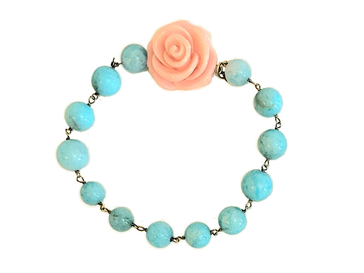 Palm Beach Garden Party Floral Gemstone Bracelet