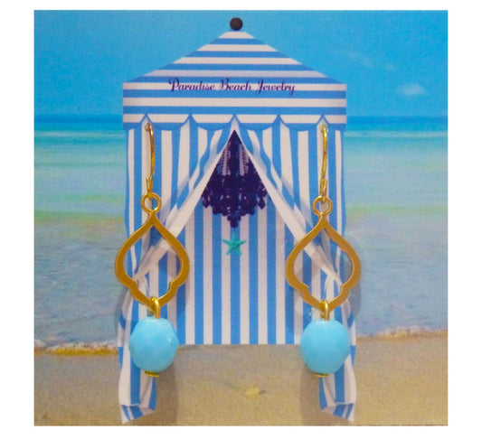 Seaside Ornate Gold Earrings