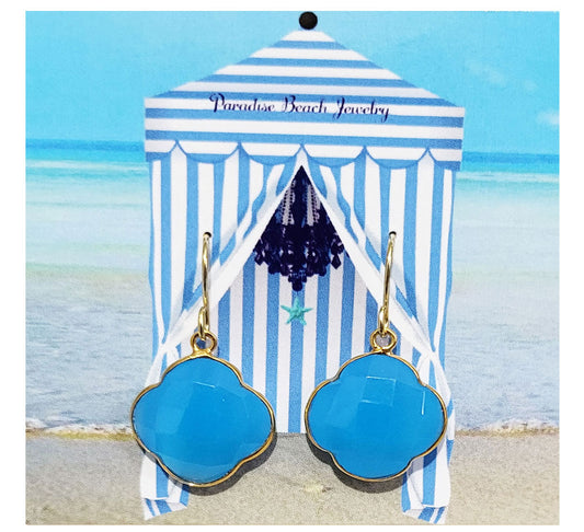 Bermuda Sky Blue Topaz Gemstone Earrings