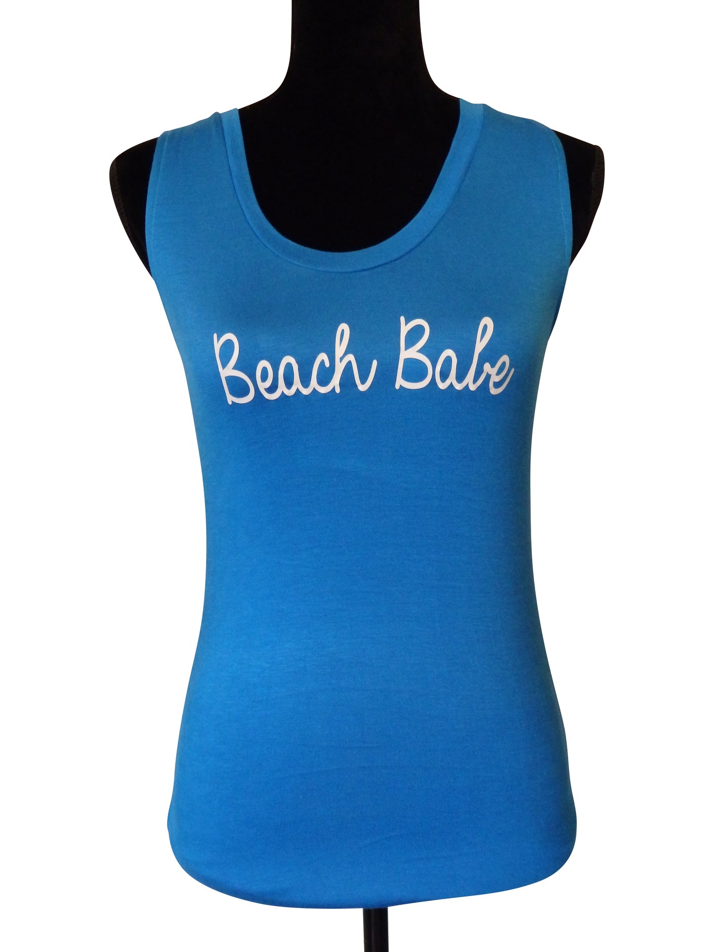 Beach Babe Quote Ocean Blue Tank Top