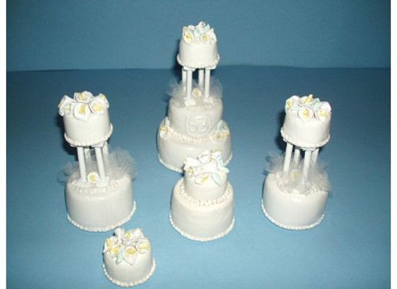 Your Own Custom Replica Mini Wedding Cake-Miniature Ornament/Statue Unique Gift-Made to Order