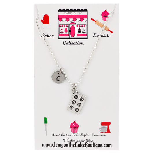 Monogram Cupcake/Muffin Pan LOVERS NECKLACES