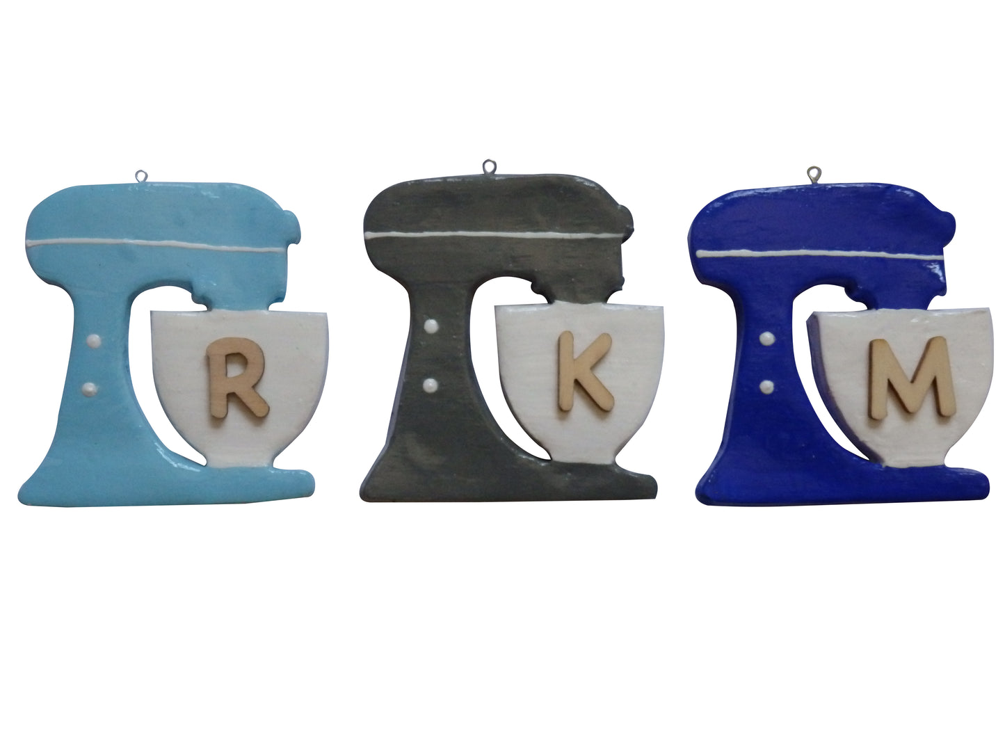Orange Personalized Baker Lover Mixer Custom Initial Monogram Ornament/Magnet